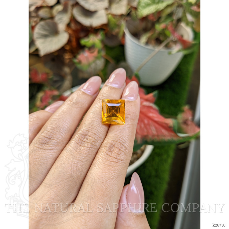 9.49 Ct. Yellowish Orange Citrine from Ceylon (Sri Lanka)
