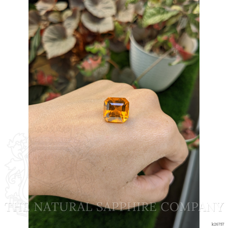12.64 Ct. Orange Citrine from Ceylon (Sri Lanka)