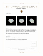 1.04 Ct. Cabochon White Opal from Australia Appraisal