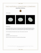 1.04 Ct. Cabochon White Opal from Australia Appraisal