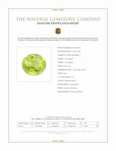 6.24 Ct. Yellowish Green Chrysoberyl from Ceylon (Sri Lanka) Scan Report