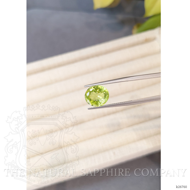 6.24 Ct. Yellowish Green Chrysoberyl from Ceylon (Sri Lanka)