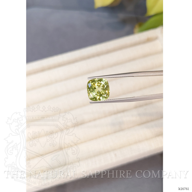 5.97 Ct. Greenish Yellow Chrysoberyl from Ceylon (Sri Lanka)