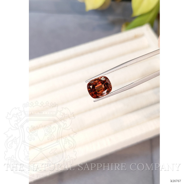 6.52 Ct. Orangish Brown Malaya Garnet from Tanzania