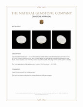 1.97 Ct. Cabochon White Opal from Australia Appraisal