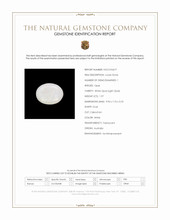 1.97 Ct. White Cabochon White Opal (Light Opal) from Australia Scan Report
