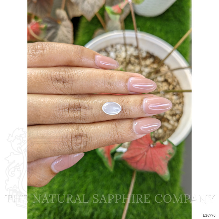 1.59 Ct. White Cabochon Moonstone from Ceylon (Sri Lanka)