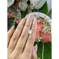 2.11 Ct. White Cabochon Moonstone from Ceylon (Sri Lanka) Life Style