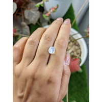 2.11 Ct. White Cabochon Moonstone from Ceylon (Sri Lanka) Life Style