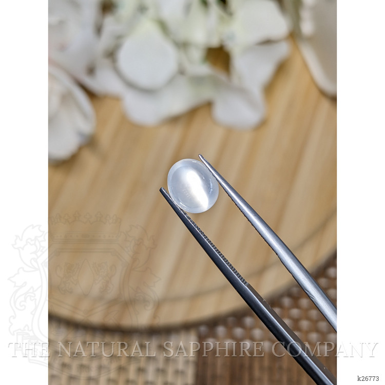2.11 Ct. White Cabochon Moonstone from Ceylon (Sri Lanka)
