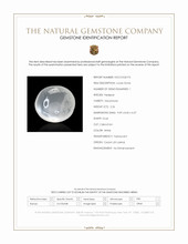 2.26 Ct. White Cabochon Moonstone from Ceylon (Sri Lanka) Scan Report