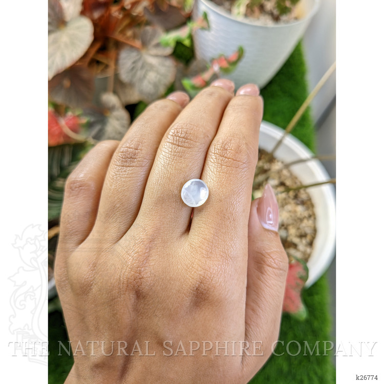 2.26 Ct. White Cabochon Moonstone from Ceylon (Sri Lanka)