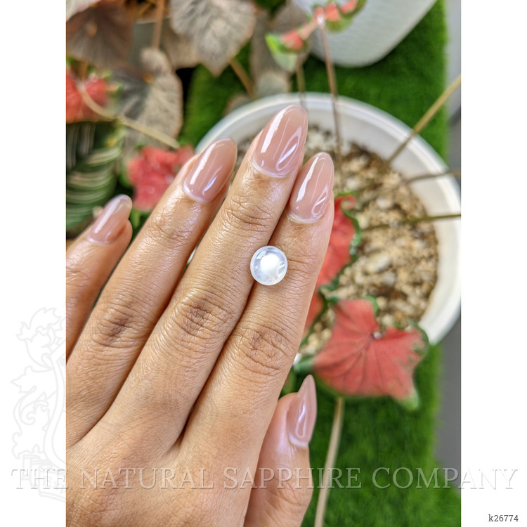 2.26 Ct. White Cabochon Moonstone from Ceylon (Sri Lanka)