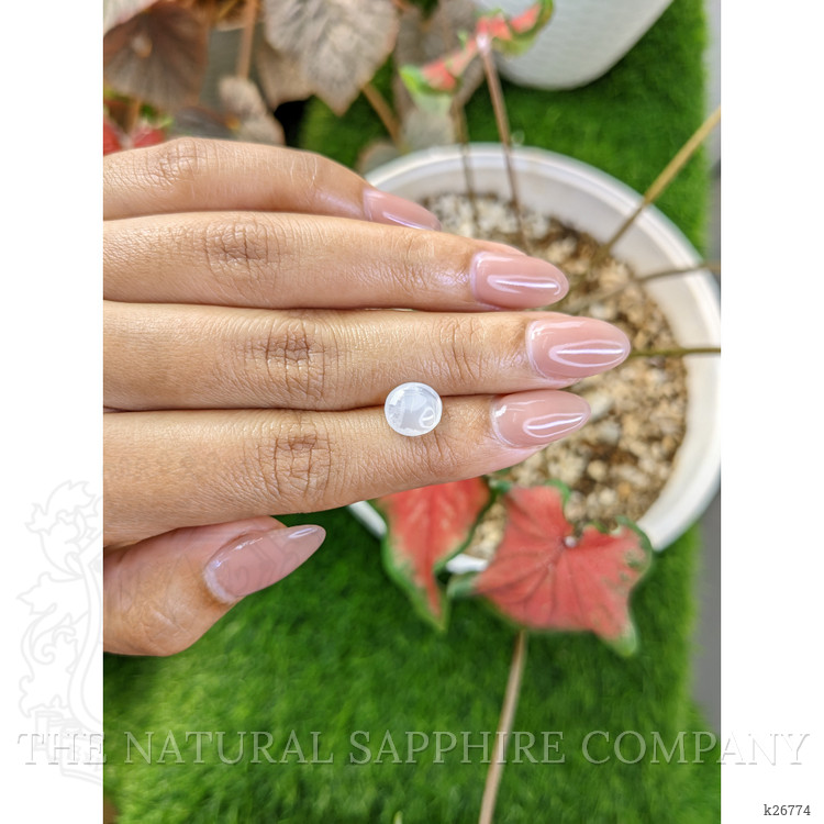 2.26 Ct. White Cabochon Moonstone from Ceylon (Sri Lanka)