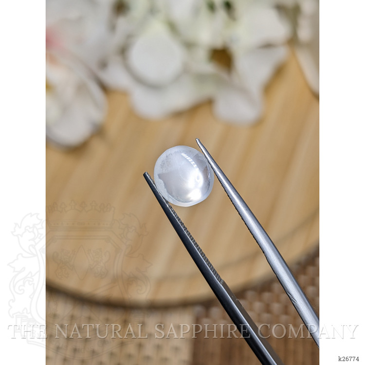 2.26 Ct. White Cabochon Moonstone from Ceylon (Sri Lanka)
