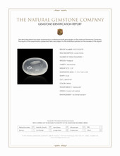 2.37 Ct. White Cabochon Moonstone from Ceylon (Sri Lanka) Scan Report