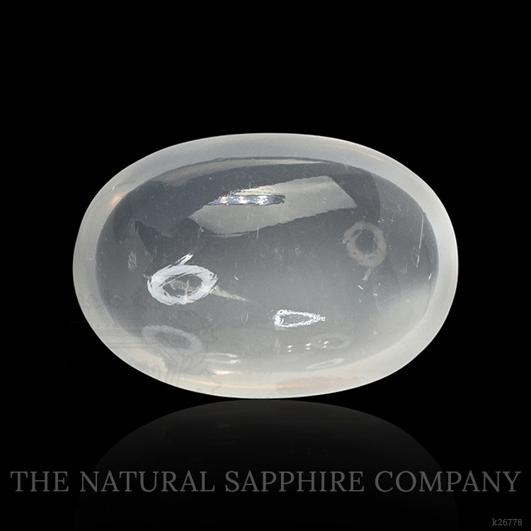 2.37 Ct. White Cabochon Moonstone from Ceylon (Sri Lanka)