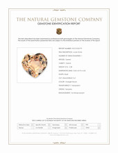 2.38 Ct. Orangish Brown Garnet from Tanzania Scan Report