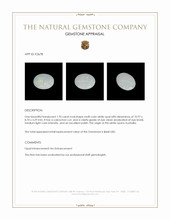 1.95 Ct. Cabochon White Opal from Australia Appraisal