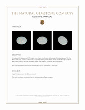 1.95 Ct. Cabochon White Opal from Australia Appraisal