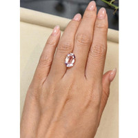 3.86 Ct. Pink Morganite from Brazil Life Style