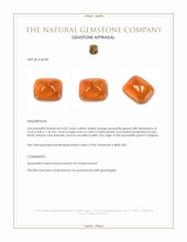 6.87 Ct. Orange Cabochon Spessartite Garnet from Nigeria Appraisal