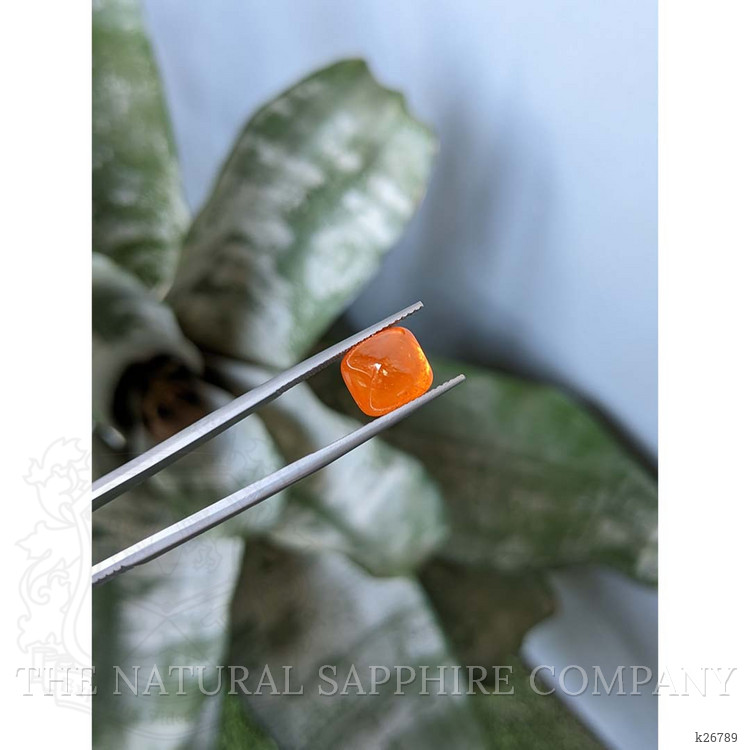 7.95 Ct. Orange Cabochon Spessartite Garnet from Nigeria