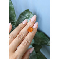 7.95 Ct. Orange Cabochon Spessartite Garnet from Nigeria Life Style