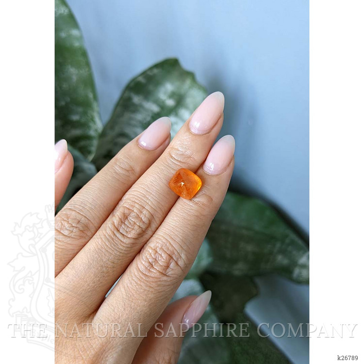 7.95 Ct. Orange Cabochon Spessartite Garnet from Nigeria