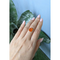 7.95 Ct. Orange Cabochon Spessartite Garnet from Nigeria Life Style