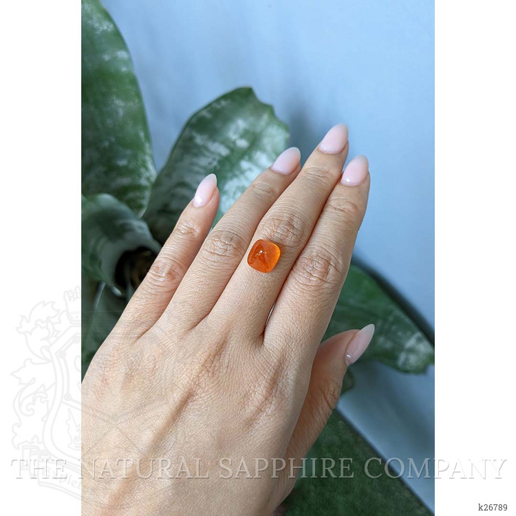 7.95 Ct. Orange Cabochon Spessartite Garnet from Nigeria