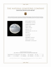 2.44 Ct. White Cabochon Moonstone from Ceylon (Sri Lanka) Scan Report
