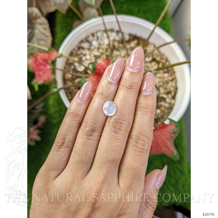2.44 Ct. White Cabochon Moonstone from Ceylon (Sri Lanka)