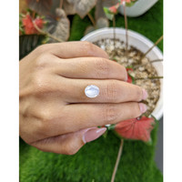 2.44 Ct. White Cabochon Moonstone from Ceylon (Sri Lanka) Life Style