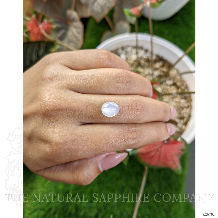 2.44 Ct. White Cabochon Moonstone from Ceylon (Sri Lanka)