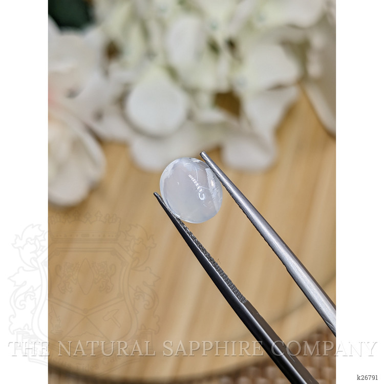 2.44 Ct. White Cabochon Moonstone from Ceylon (Sri Lanka)
