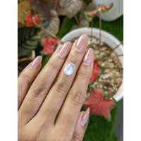 2.45 Ct. White Cabochon Moonstone from Ceylon (Sri Lanka) Life Style