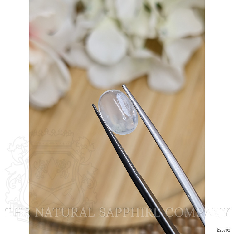 2.45 Ct. White Cabochon Moonstone from Ceylon (Sri Lanka)