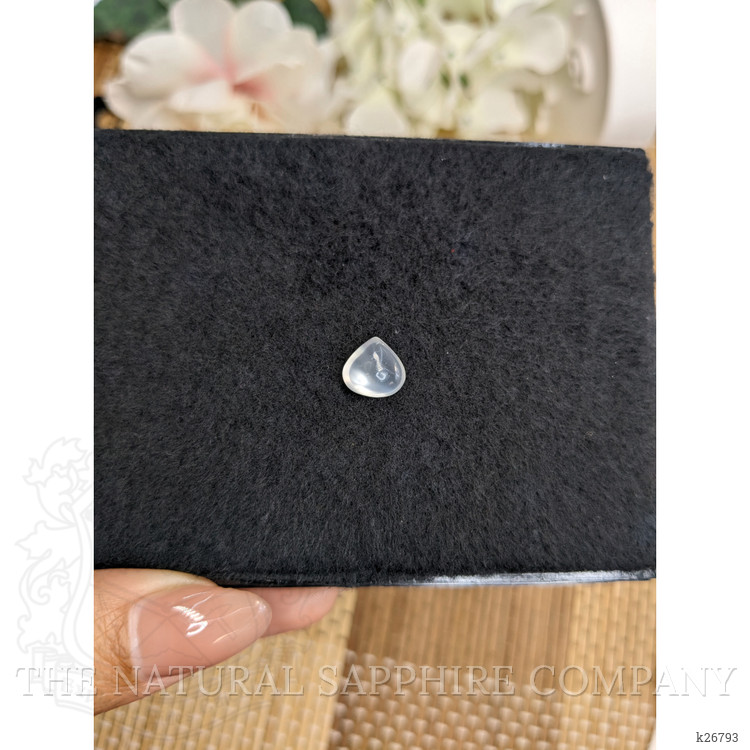 2.45 Ct. White Cabochon Moonstone from Ceylon (Sri Lanka)