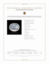 2.86 Ct. White Cabochon Moonstone from Ceylon (Sri Lanka) Scan Report