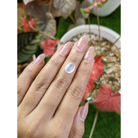 2.86 Ct. White Cabochon Moonstone from Ceylon (Sri Lanka) Life Style