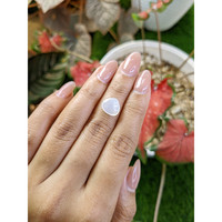 2.96 Ct. White Cabochon Moonstone from Ceylon (Sri Lanka) Life Style