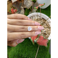 2.96 Ct. White Cabochon Moonstone from Ceylon (Sri Lanka) Life Style