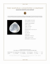 3.00 Ct. White Cabochon Moonstone from Ceylon (Sri Lanka) Scan Report