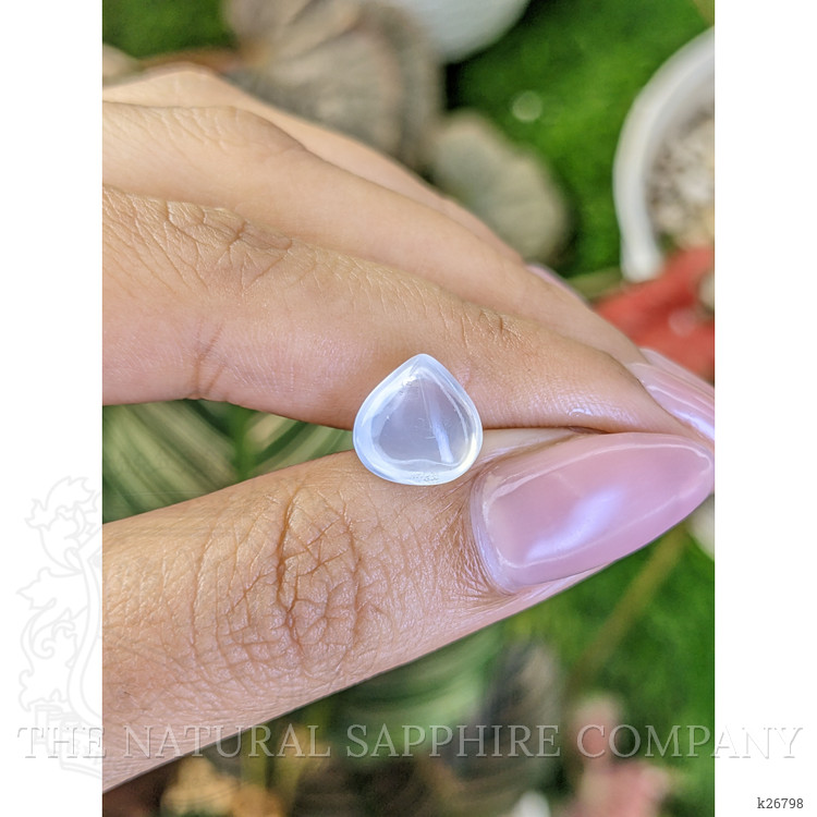 3.00 Ct. White Cabochon Moonstone from Ceylon (Sri Lanka)