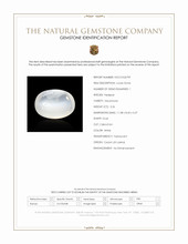 3.26 Ct. White Cabochon Moonstone from Ceylon (Sri Lanka) Scan Report
