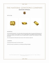 1.28 Ct. Chrysoberyl from Ceylon (Sri Lanka) Appraisal