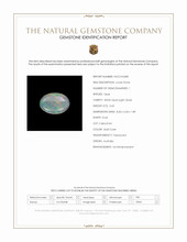 0.60 Ct. Multi Color Cabochon White Opal (Light Opal) from Australia Scan Report