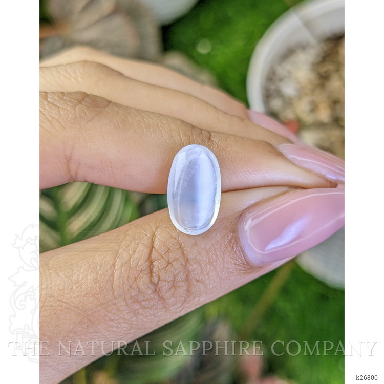 3.80 Ct. White Cabochon Moonstone from Ceylon (Sri Lanka)