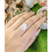 3.80 Ct. White Cabochon Moonstone from Ceylon (Sri Lanka) Life Style